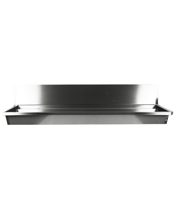 CombiSteel Edelstahl Waschbecken 3 Ablasshahne 1800Mm Ablaufstopfen Und Schutzwand Inklusive, Exklusiv Hahne