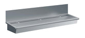 CombiSteel Edelstahl Waschbecken 3 Ablasshahne 1800Mm Ablaufstopfen Und Schutzwand Inklusive, Exklusiv Hahne