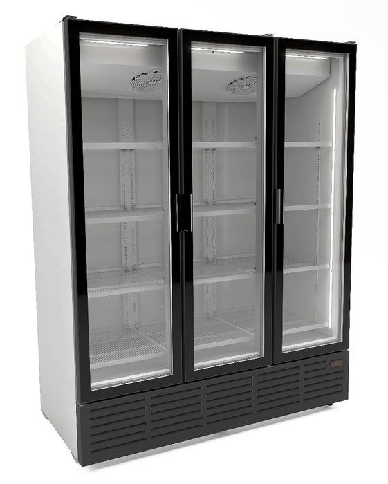 CombiSteel Kühlschrank 3 Glastüren - Weiss 9002