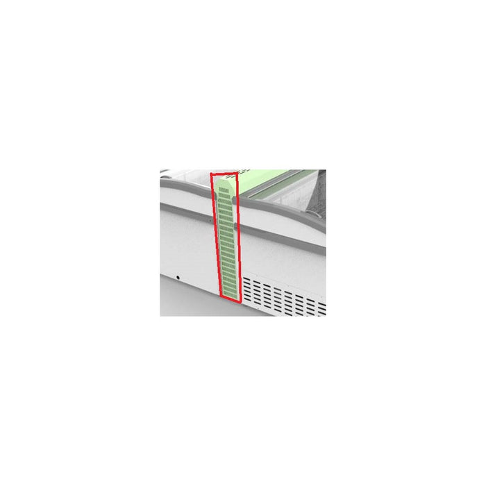 CombiSteel Tiefkühltruhe Verbindung Seite Weiß Für Insel Ohne Kopf Element - Für 7072.0045-0055-0060-0065