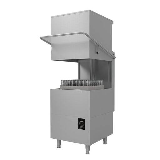 CombiSteel Durschubspülmaschine Ent 400 Dp Dde Mit Abwasserpumpe Und Spülmitteldosierer
