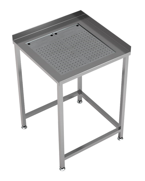 CombiSteel Arbeitstisch Ecke Mit Integrierter Abtropfschale 650 × 650