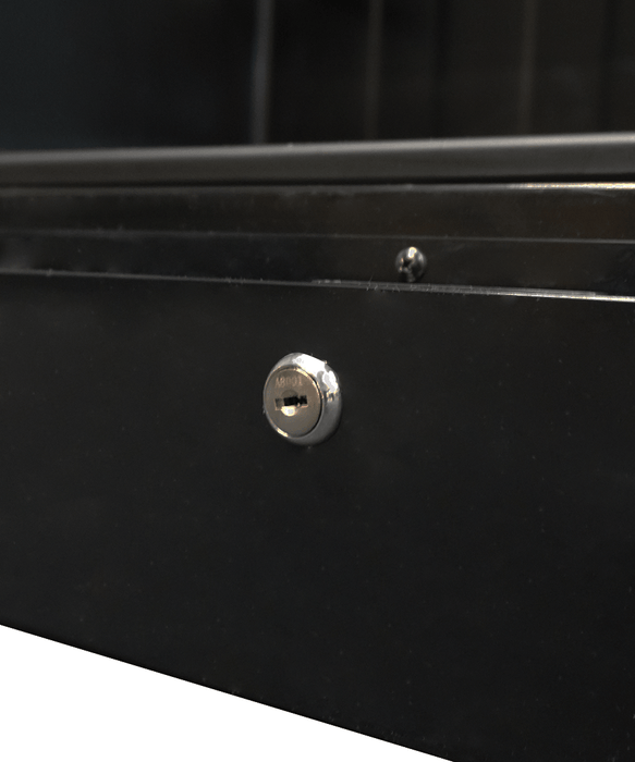 CombiSteel Kühlschrank 1 Glastür Schwarz Mit Canopy Sve-450 Blc