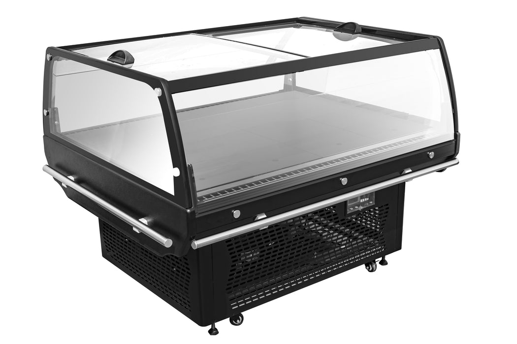 CombiSteel Kühlinsel Mit Glasdeckel 1.3
