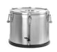 Isolierter tragbarer Behälter - mit Ablasshahn, HENDI, Profi Line, 50L, Silber, ⌀480x(H)380mm