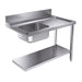 CombiSteel Zulauftisch Grundboden 1200 Rechts Für 7280.0045-0046