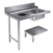 CombiSteel Zulauftisch Grundboden Mit Abfallloch 1200 Links Für 7280.0045-0046