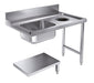 CombiSteel Zulauftisch Grundboden Mit Abfallloch 1200 Rechts Für 7280.0045-0046