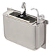 CombiSteel Spülbecke Für Eislöffel Mit Wasserhahn Und Eislöffeldusche 410 × 120 × 270 Mit Wasserablaufloch, Wasseranschluss U