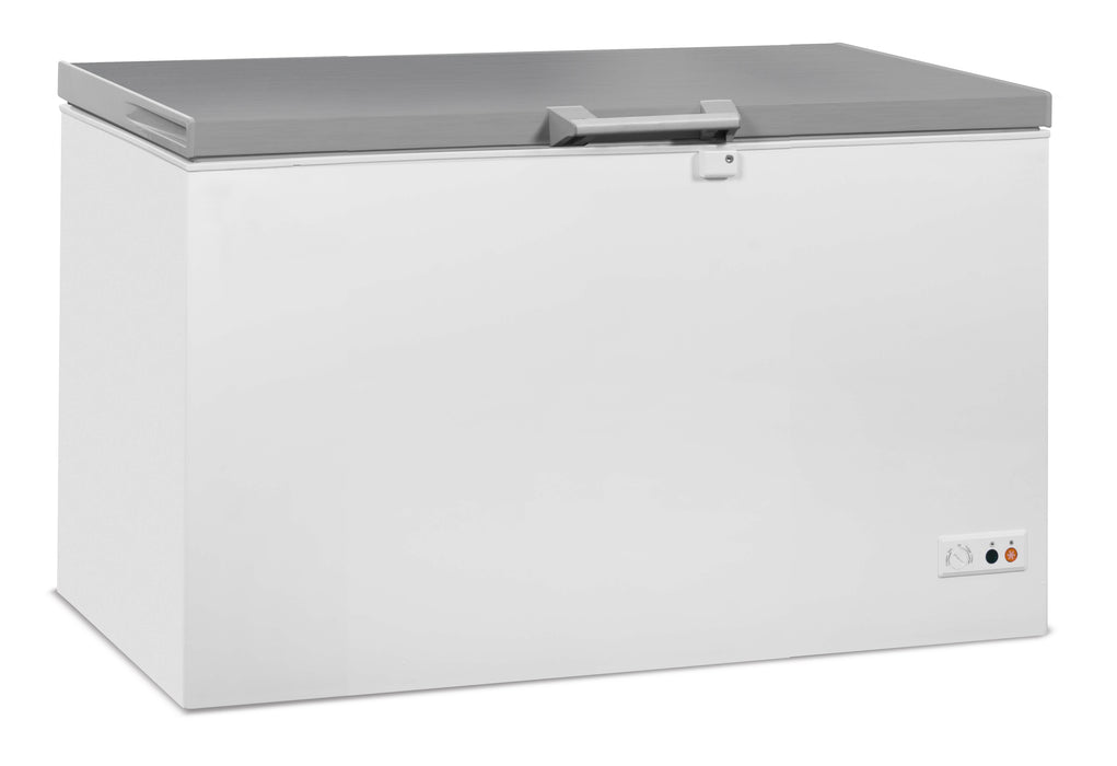 CombiSteel Tiefkühltruhe Edelstahl Deckel 407 L