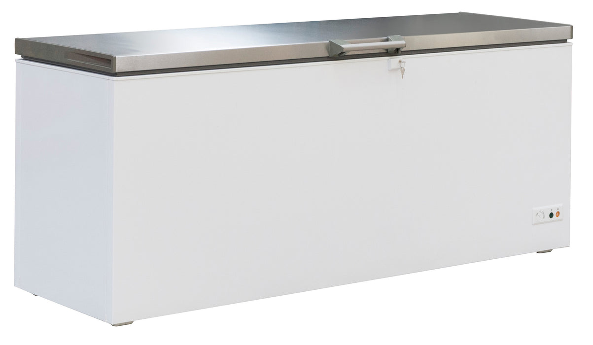 CombiSteel Tiefkühltruhe Edelstahl Deckel 635 L