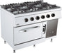 CombiSteel BASE 700 Gasherd 6 Brenner Mit Gasbackofen