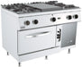 CombiSteel BASE 700 Glühplattenherd 4 Brenner Gasbackofen
