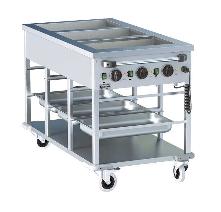 CombiSteel Bain-Marie Wagen 3/1.