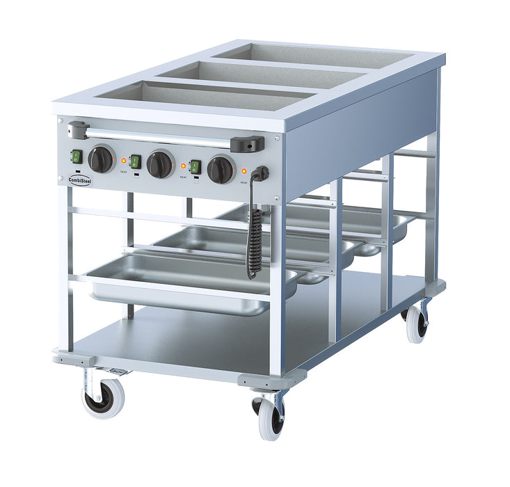 CombiSteel Bain-Marie Wagen 3/1.