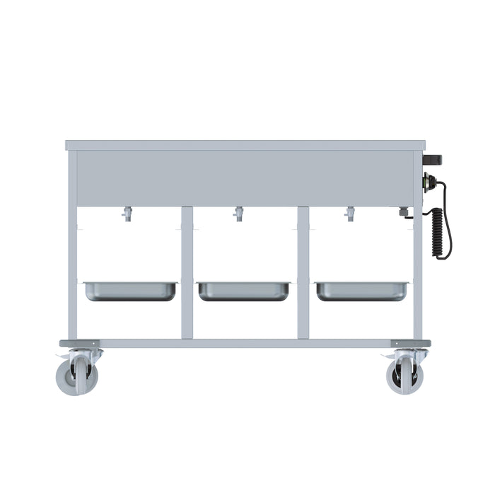 CombiSteel Bain-Marie Wagen 3/1.