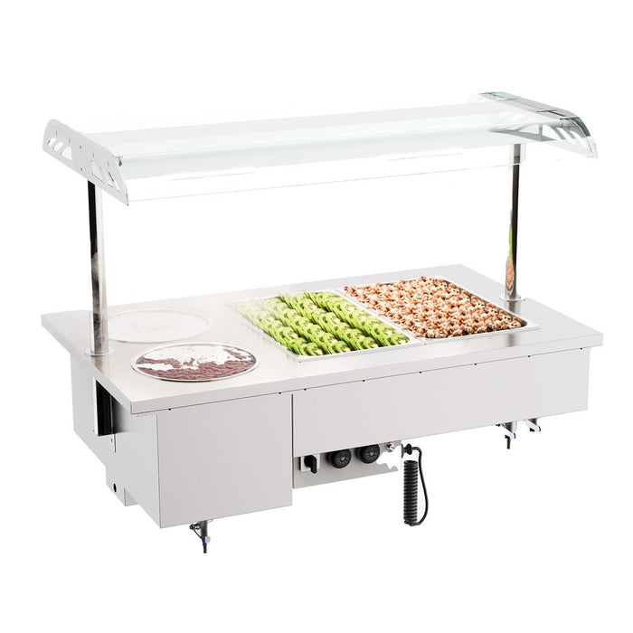 CombiSteel Einbau Bain-Marie Mit Schalen 2/1