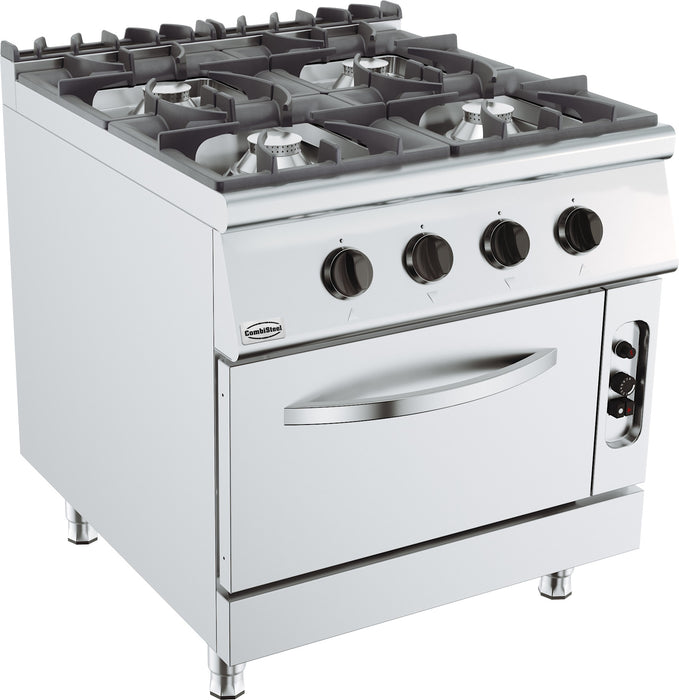 CombiSteel BASE 900 Gasherd 4 Brenner Mit Gasbackofen