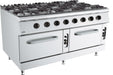 CombiSteel BASE 900 Gasherd 8 Brenner Mit Gasbackofen