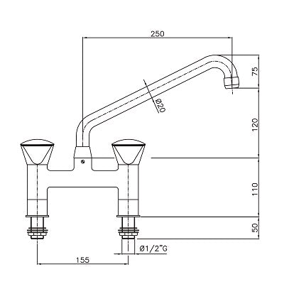 CombiSteel Mischzapfen Mit 2-Löcher