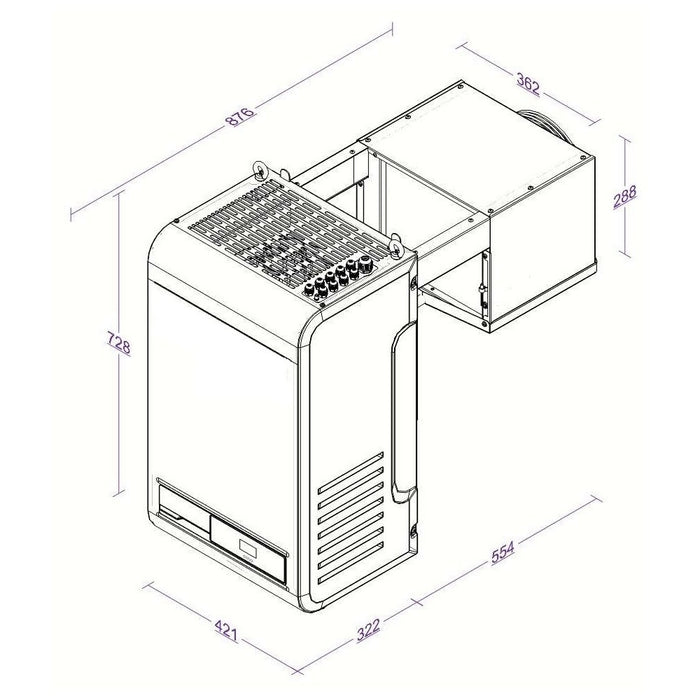 CombiSteel Kühlaggregate Huckepack 6,6-12,6 Mit Online-Anbindung
