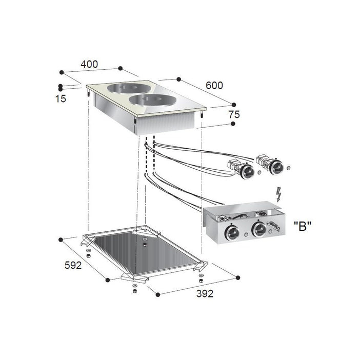 CombiSteel Elektroherd 2 Pl.
