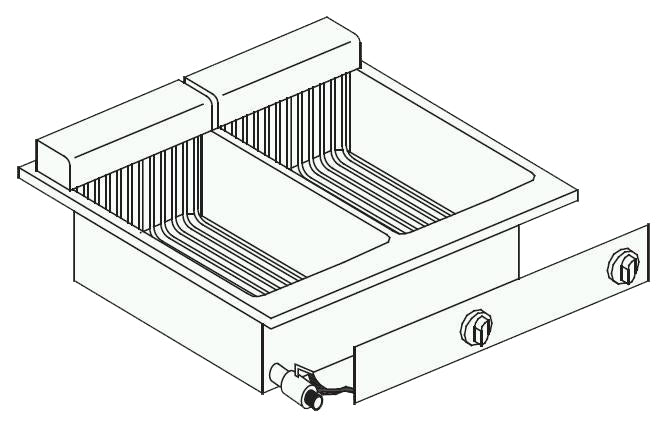 CombiSteel Elektrofriteusen 2 × 10 L | 7266.0075