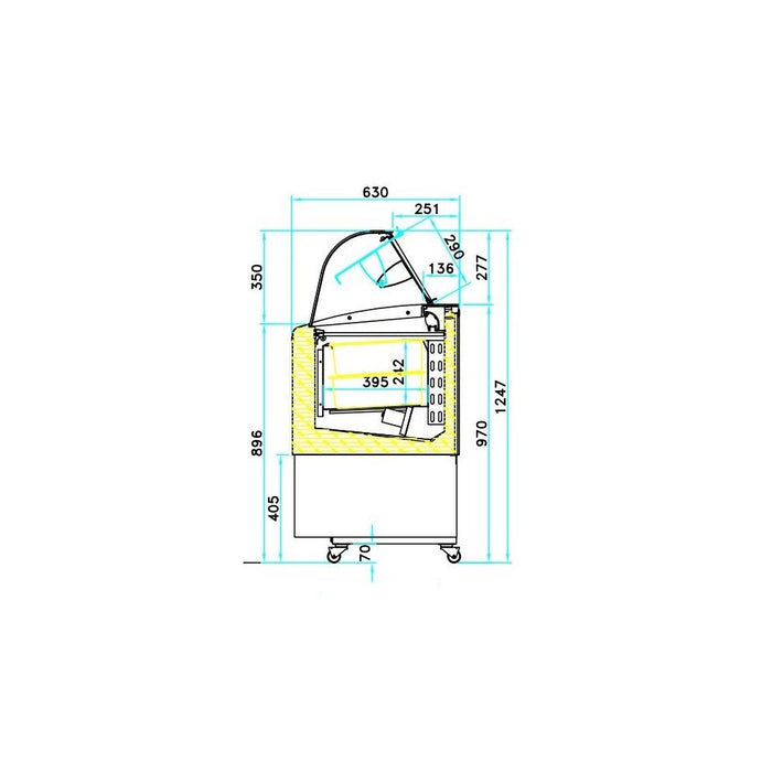 CombiSteel Speiseisvitrine Fiji 7