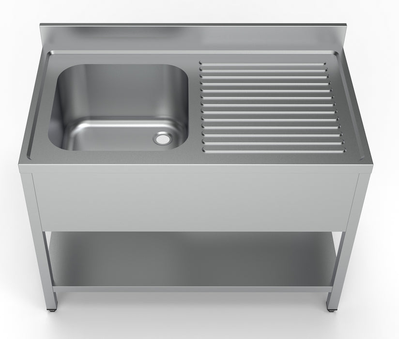 CombiSteel 700 Spültisch Grundboden 1 Links 1200