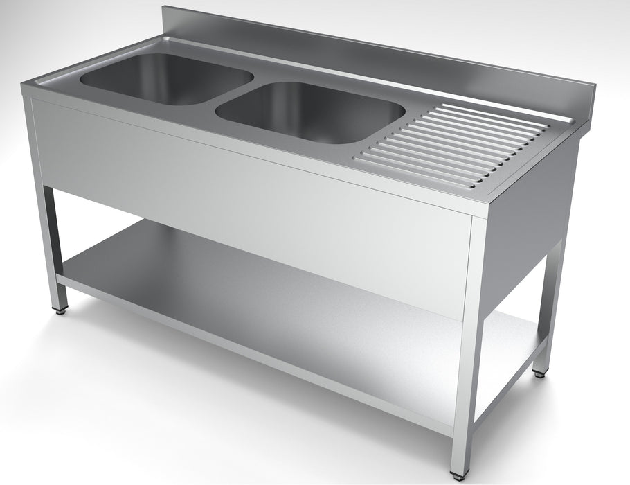 CombiSteel 700 Spültisch Grundboden 2 Links 1600