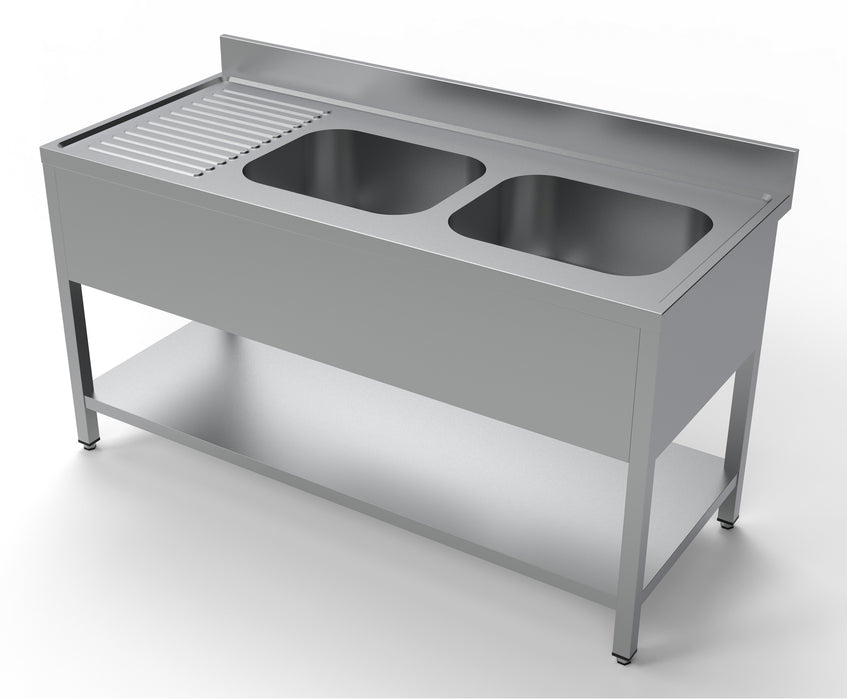 CombiSteel 700 Spültisch Grundboden 2 Rechts 1600