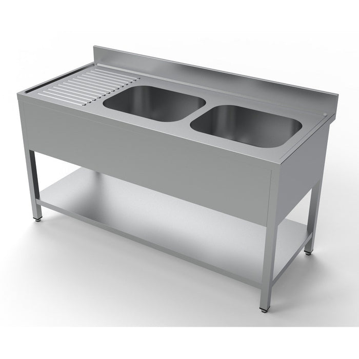 CombiSteel 700 Spültisch Grundboden 2 Rechts 1600