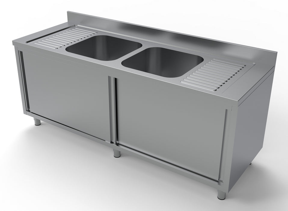 CombiSteel 700 Spültisch Schiebetüren 2 Mitte 2000