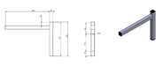CombiSteel Feste Konsole Einzel 300 | 7412.0730