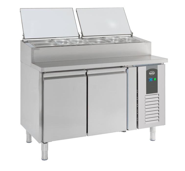 CombiSteel Saladette 2 Türen 6 × 1/3Gn Behälter