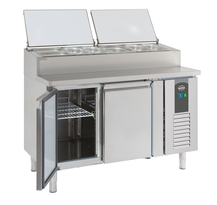 CombiSteel Saladette 2 Türen 6 × 1/3Gn Behälter