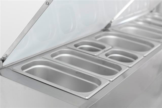 CombiSteel Saladette 3 Türen 8 × 1/3Gn Behälter