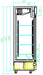 CombiSteel Kühlschrank 2 Glastüren