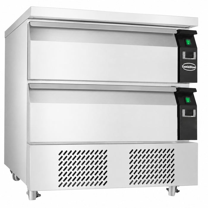CombiSteel Kühl-/Tiefkühltisch Umschaltbar 2 Schubladen 4X 1/1Gn