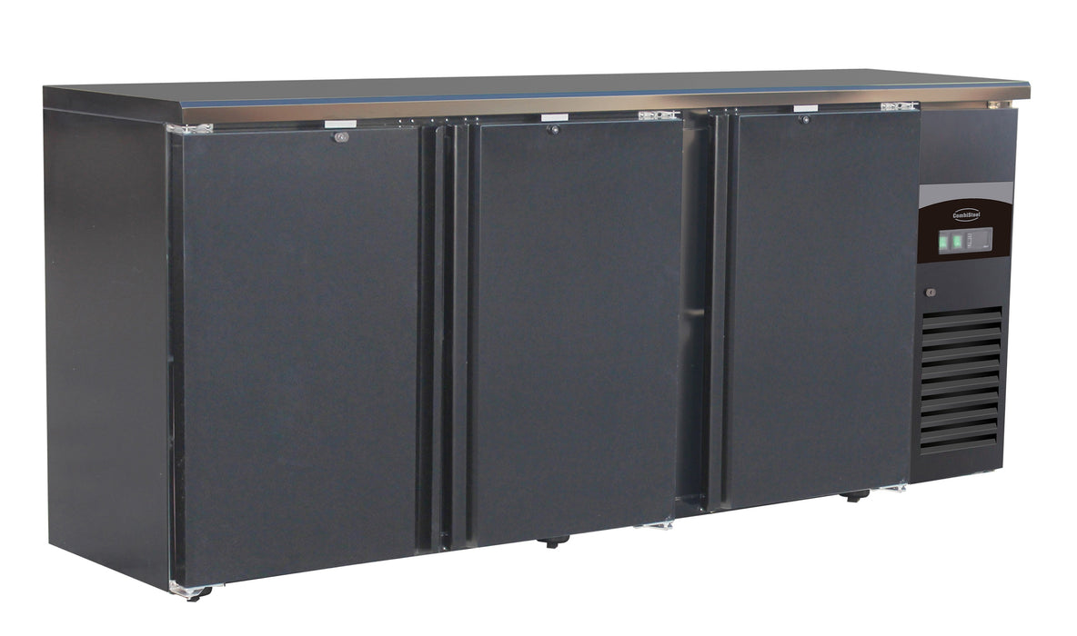 CombiSteel Barkühler Schwarz 3 Türen | 7450.0320