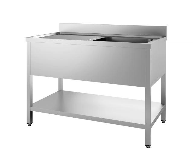 CombiSteel 700 Spültisch Grundboden Demontabel 1 Rechts 1200