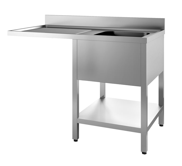CombiSteel 700 Spültisch Grundboden Spülmaschine Demontabel 1 Rechts 1200