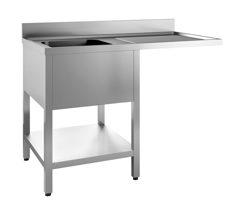 CombiSteel 700 Spültisch Grundboden Spülmaschine Demontabel 1 Links 1400