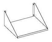 CombiSteel Mikrowelle Wandregal Für 7455.1662