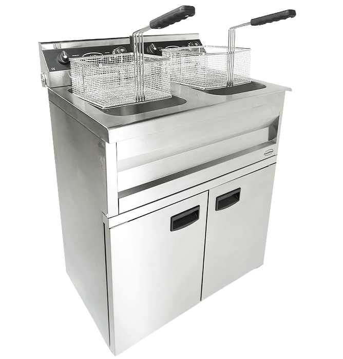 CombiSteel Elektro Friteuse 2 × 9L