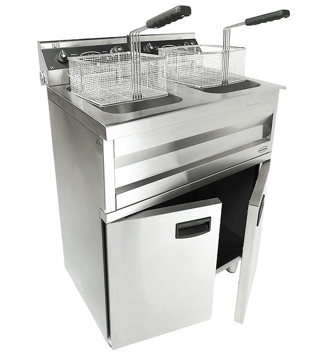 CombiSteel Elektro Friteuse 2 × 9L