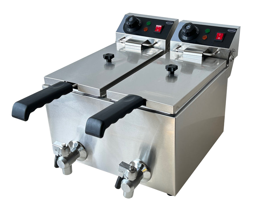 CombiSteel Elektro Tischfriteuse 2 × 4 L