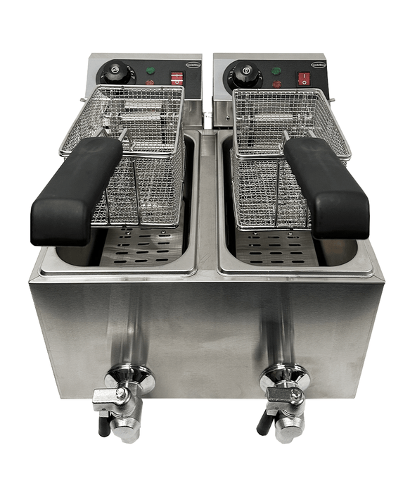 CombiSteel Elektro Tischfriteuse 2 × 4 L