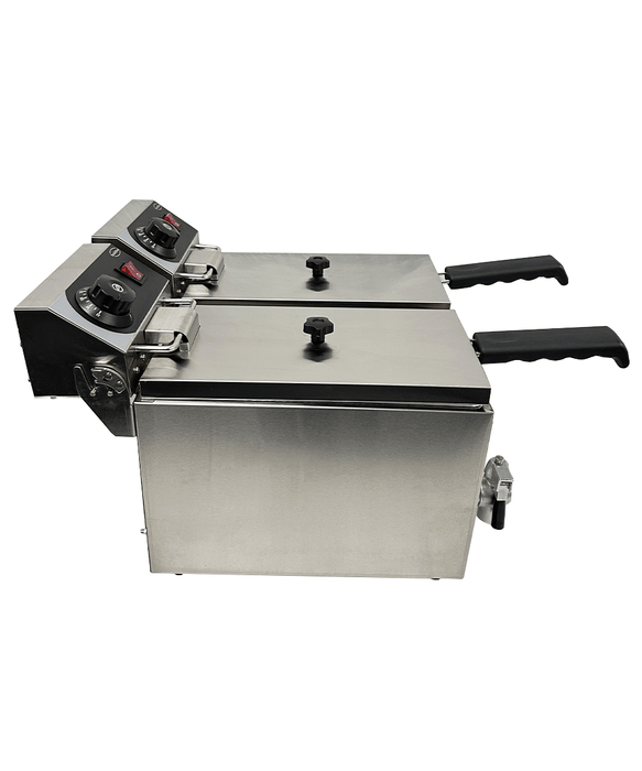CombiSteel Elektro Tischfriteuse 2 × 4 L
