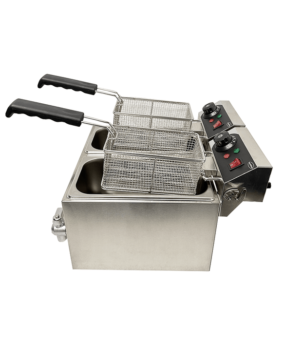CombiSteel Elektro Tischfriteuse 2 × 4 L